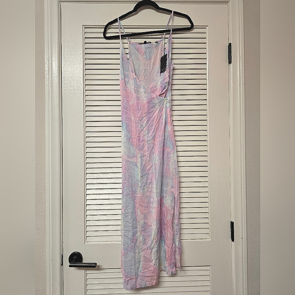 Armani Exchange - (NWT) Pastel Lightweight Watercolour Sleeveless Long Dress